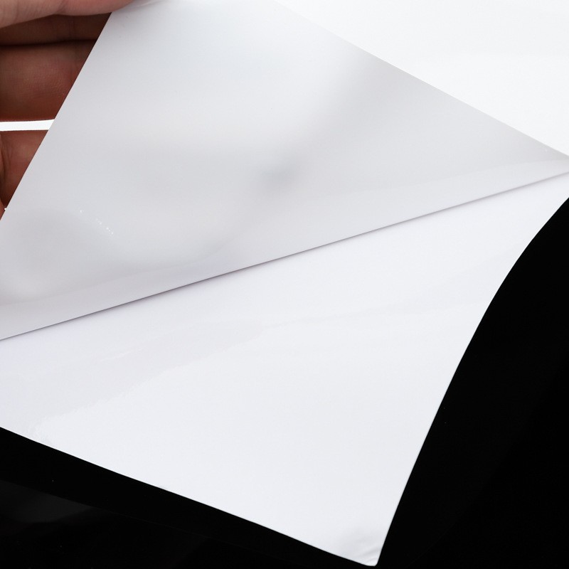Fabricante suministro de película electrostática transparente materia prima material de película electrostática blanca lechosa se puede cortar tamaño de impresión