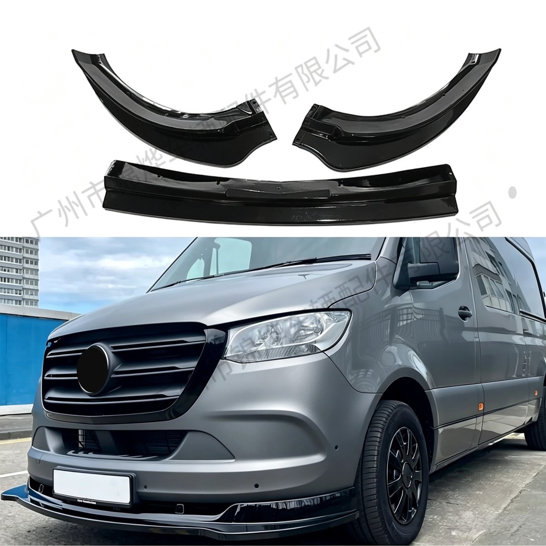 Suitable for 2018-2025 Sprinter W907 3-section MP model modified front bumper lip decoration accessories