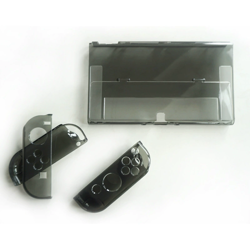 Защитная оболочка из PC для Nintendo Switch OLED, прозрачная кристаллическая оболочка раздельного типа, защитная крышка главного блока с окном доступа