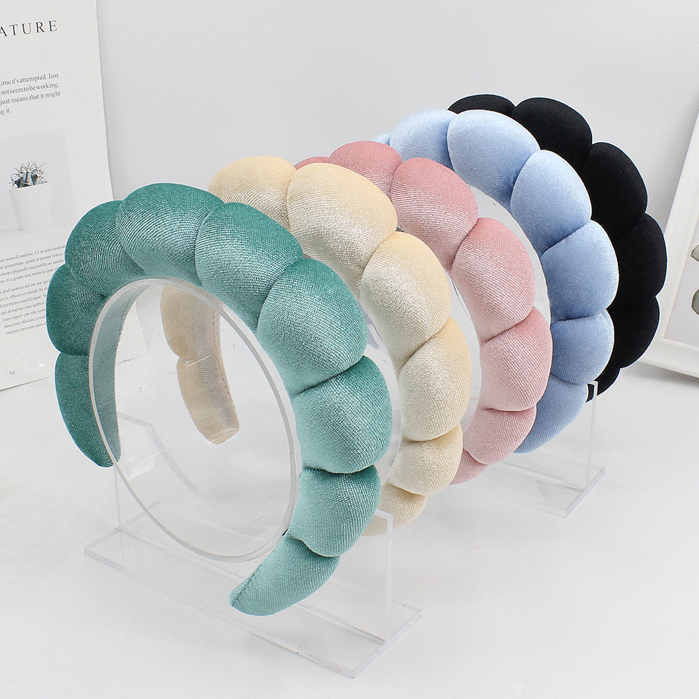 Basic Moderner Stil Einfarbig Tuch Haarband display picture 1