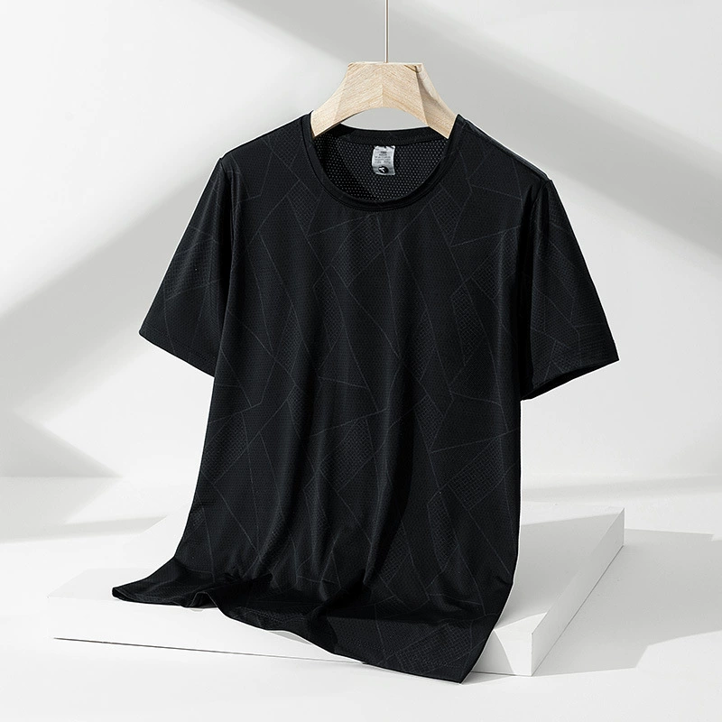 Трансграничные высококачественные футболки с круглым вырезом с короткими рукавами для мужчин и женщин