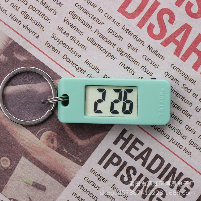 Mini Electronic Keychain Watch, Precise Digital Pocket Timer, Multicolor Options