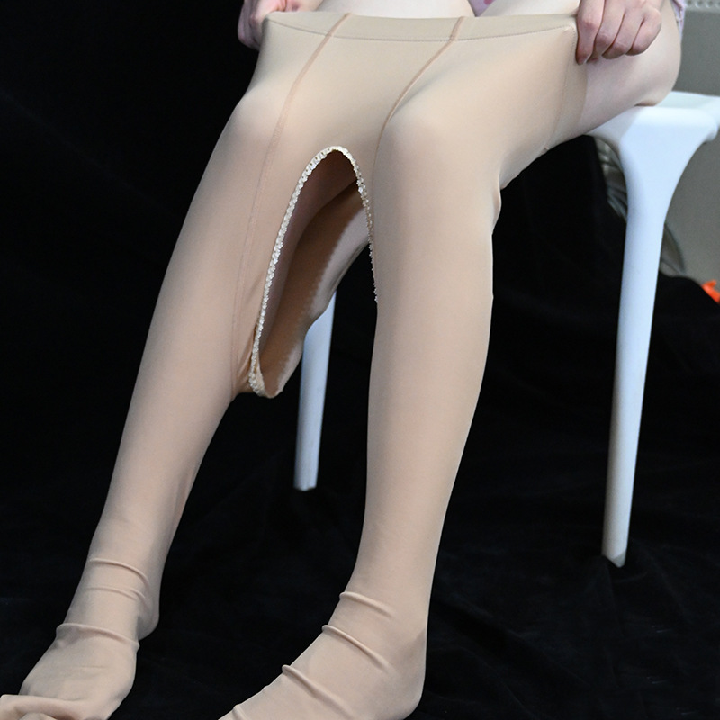 Light leg artifact autumn and winter fleece-lined thickened extra large open-end non-dehydration light integrated fleece-lined pants men's and women's same skin pants Light leg artifact autumn and winter fleece-lined thickened extra large open-end non-dehydration light integrated fleece-lined pants men's and women's same skin pants