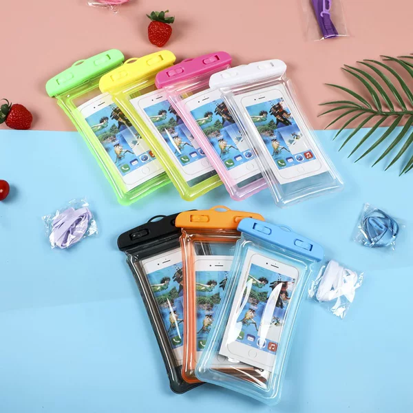 Mobile phone waterproof bag transparent airbag diving waterproof bag drifting touch screen waterproof mobile phone bag wholesale