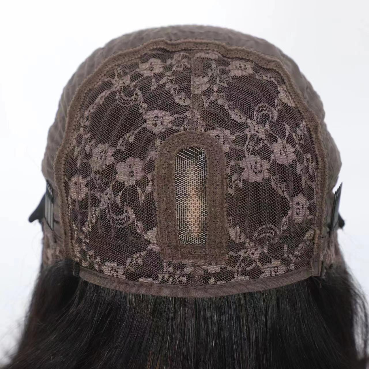 3x1 encaje rectos bangs bob wig mecanismo de pelucina cabello humano real pelucinas de cabello humano