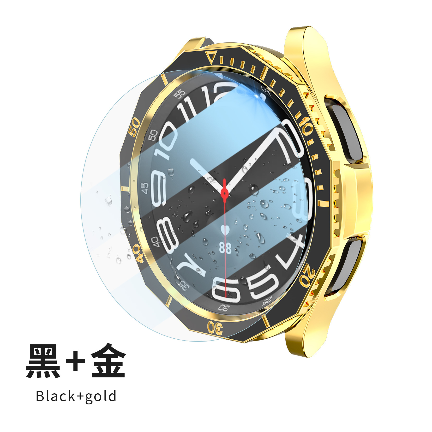 Aplicable a Samsung watch6 Classic cáscara protectora R950/R960 escala bisel + galvanoplastia Shell + película templada