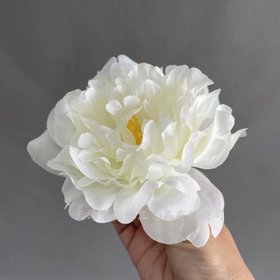 仿真人造牡丹花头假红色绢花婚礼背景花墙插花装饰 跨境专供牡丹|ms