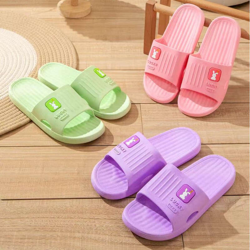 Slippers for Women Manufacturers Wholesale Summer Home Soft-Soled Pvc Slippers for Home Thick-Soled Outdoor Bathing Slippers Indoor Bath