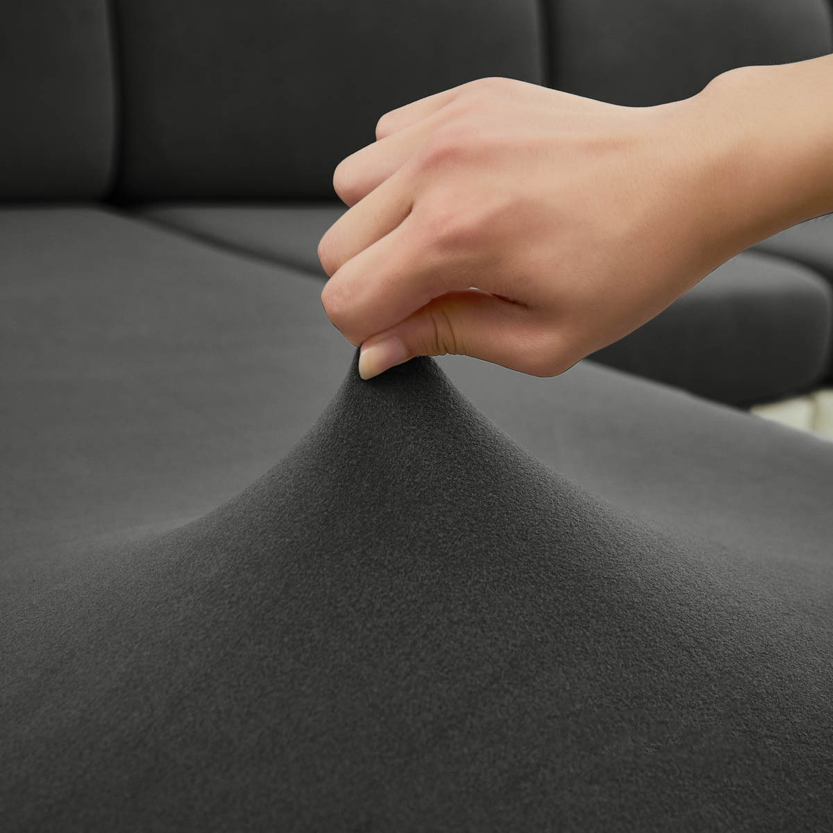 Sınır Ötesi Yeni Model Süt İpek Tüylü TPU Kaplamalı Su Geçirmez Kanepe Oturak Minderi Kılıfı Elastik Kanepe Kılıfı 180gsm