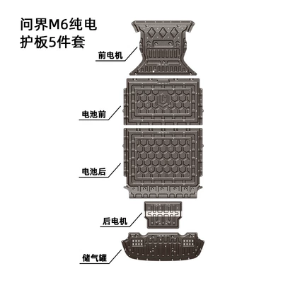 Underbody protection plate/engine baffle Car Underbody Protection Plate - manganese-steel-12mm-26-years-of-wenjie-m6-pure-electric-range-760705km