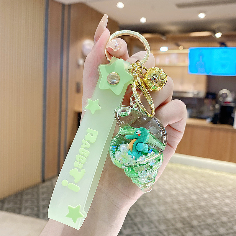 Flotante pequeño llavero de peces de colores para hombres y mujeres exquisito lindo botella a la deriva llave del coche colgante mochila colgante pequeño regalo