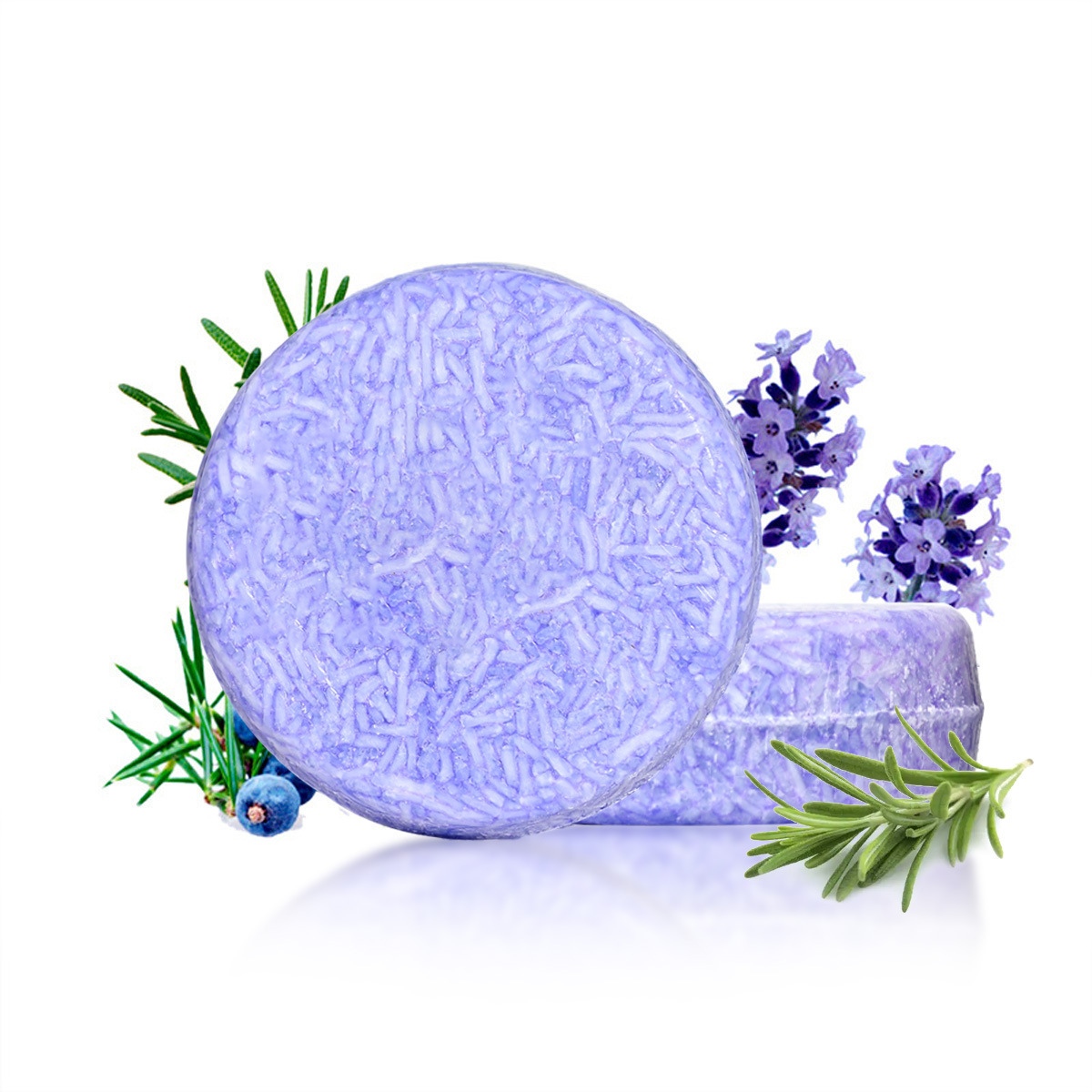 Jabón Champú de Aceite Esencial de Arándano Limpieza y Nutrición Profunda para Cabello