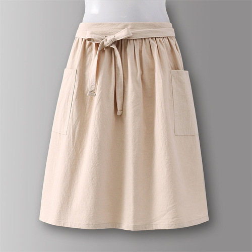 Half-body Apron Cooking Cotton Casual Workwear Kitchen Home Use Short Protective Clothing Hotel Catering Specialized Baking Uniforms for Women and Men