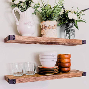 Creative Wooden Wall Shelf Storage Rack Room Decoration Multi-Functional Storage Home