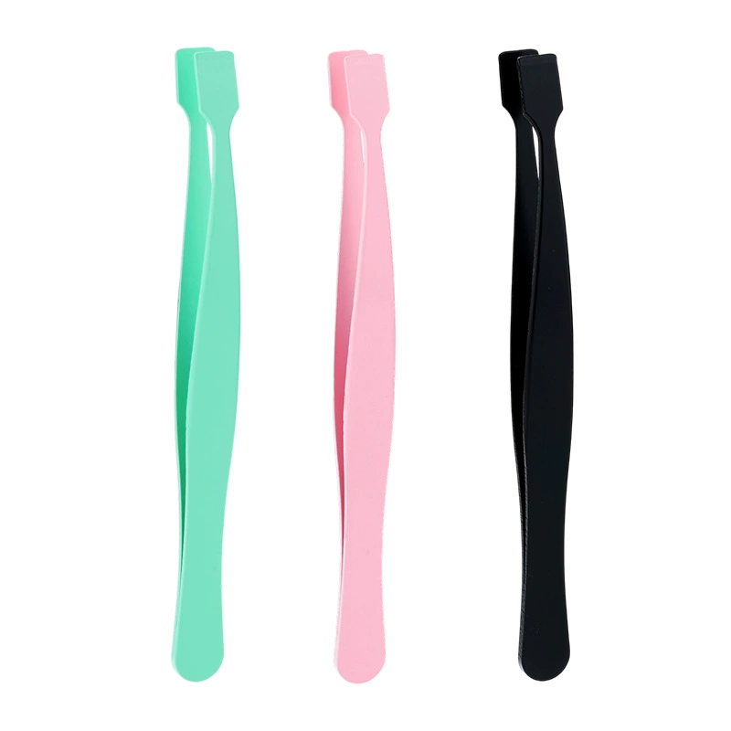 Handheld tweezers for eyelashes, flat eyelash extension, eyelash curler