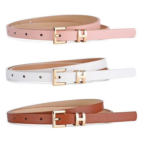 Elegant Double-Way Buckle Set for Women - Alloy Pin Belt with Chic Decor for Fine Waistband