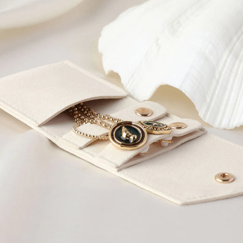 50g Weight Jewelry Packaging Bags Classification Daily Occasion Pu Leather Material Solid Color Pattern Casual Style Pu Leather Casual Daily Solid Color Jewelry Packaging Bags 3