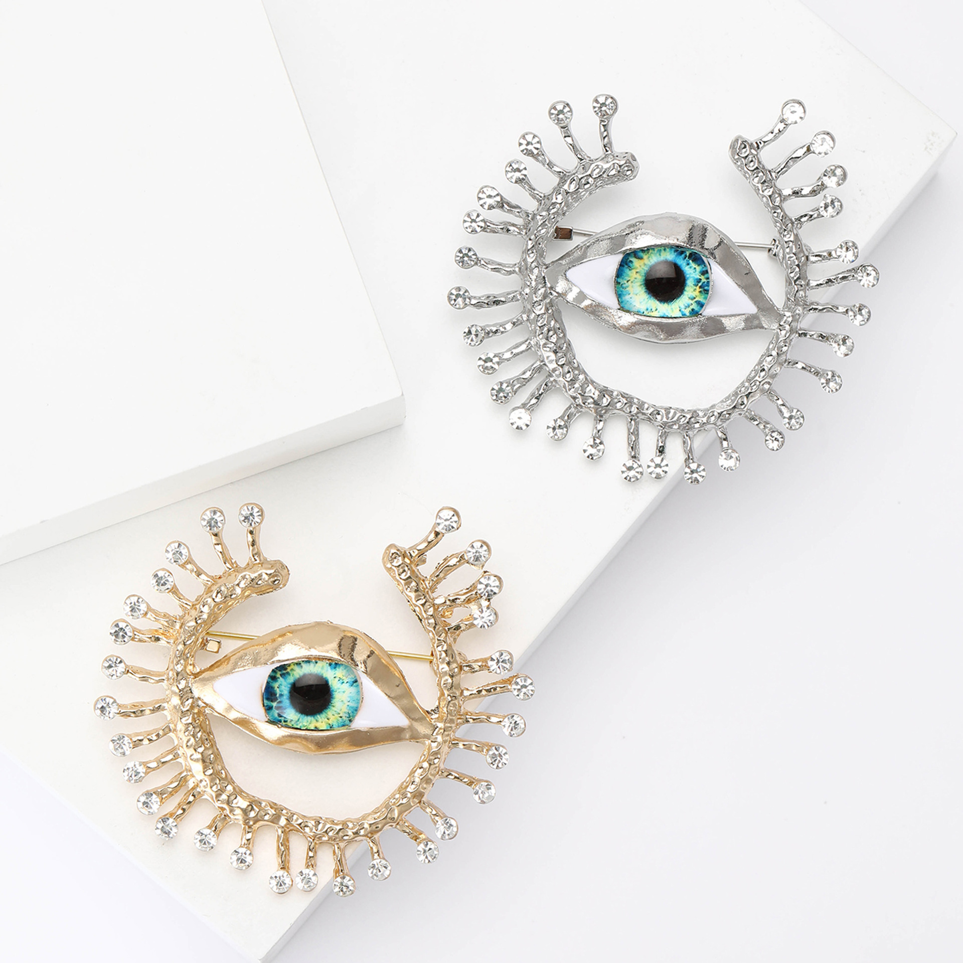Spilla squisita occhio di demone per donna accessorio versatile_voghion.com