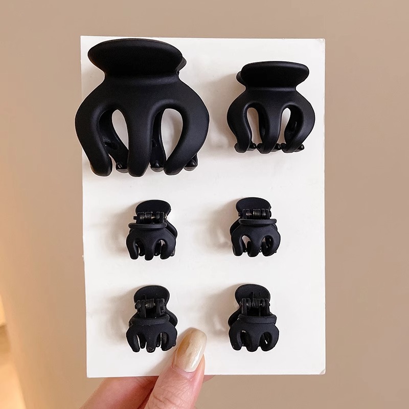 Horquilla de calabaza esmerilada de alta calidad, temperamento femenino, pinza de agarre grande, parte posterior de la cabeza, pinza de tiburón, clip de tiburón, tocado, horquilla