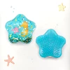 Dream Ocean Five-Pointed Star Quicksand Comb (Water Injected Blue) New Style - Bag