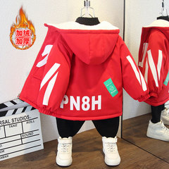 Children's boys' thermal coats for autumn and winter 2023 new middle and large children's fashion brand puffer jacket padded puffer jacket cotton coat