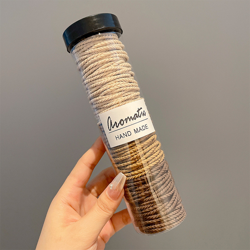 2024 nuevo anillo de cabello de oso para mujeres simple y versátil cuerdas de cabello de alta elasticidad no lesionan cuerdas de cabello de cola de caballo adornamiento para el cabello