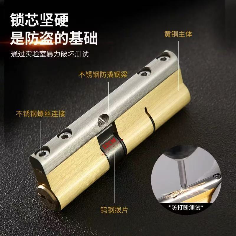 盗難防止ドア全銅ロックシリンダー C グレードユニバーサル家庭用ロックハートベーン玄関ドア盗難防止ロックシリンダーキーロック卸売|undefined