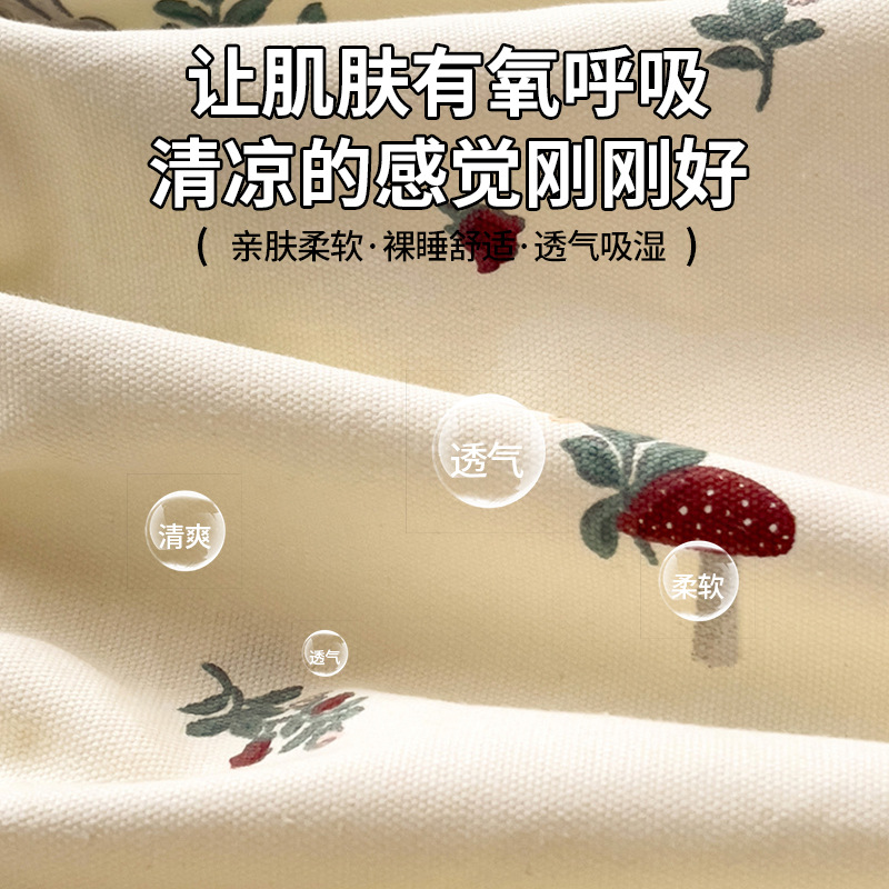 2025 nueva funda de cama de tela gruesa vieja de algodón de una sola pieza 100 funda de cama impresa de algodón para niños funda protectora de colchón individual 2