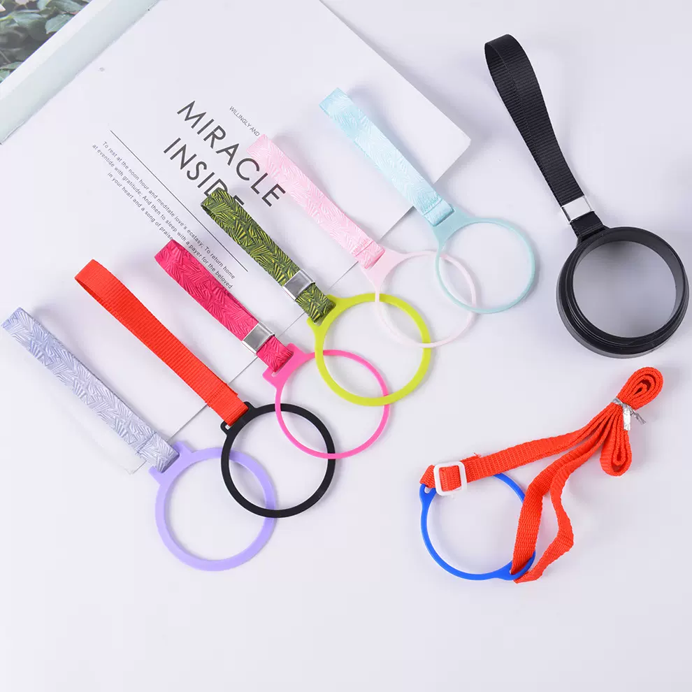 保温杯挂绳定制水瓶盖挂带杯子手腕绳热转印织带吊绳厂家批发