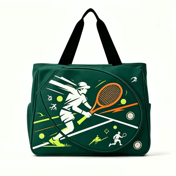 2026 new cross-border tennis bag, large capacity, single-shoulder badminton bag, pickleball bag, stylish design, with a separate shoe compartment