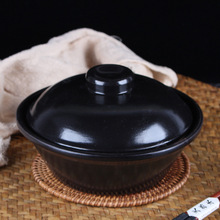 煲仔饭机砂沙锅瓦煲 黑色传统陶瓷煲仔饭锅瓦煲汤煲 厂家直销