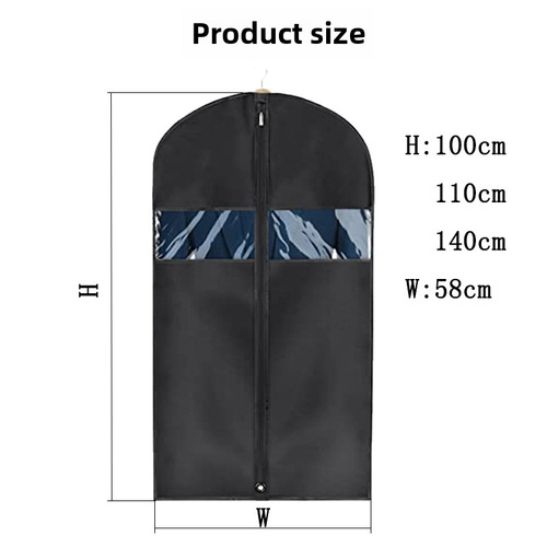 Amazon Best Selling Black Oxford Cloth Clothes Dust Proof Bag Waterproof Anti-microbial Clothing Cover Multifunctional Thick Suit Cover