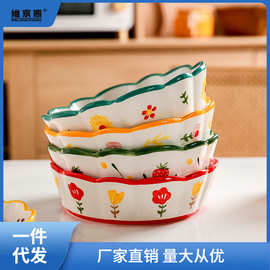 舍里烤碗水果沙拉碗烤箱碗网红陶瓷创意高颜值空气炸锅专用碗饭兰