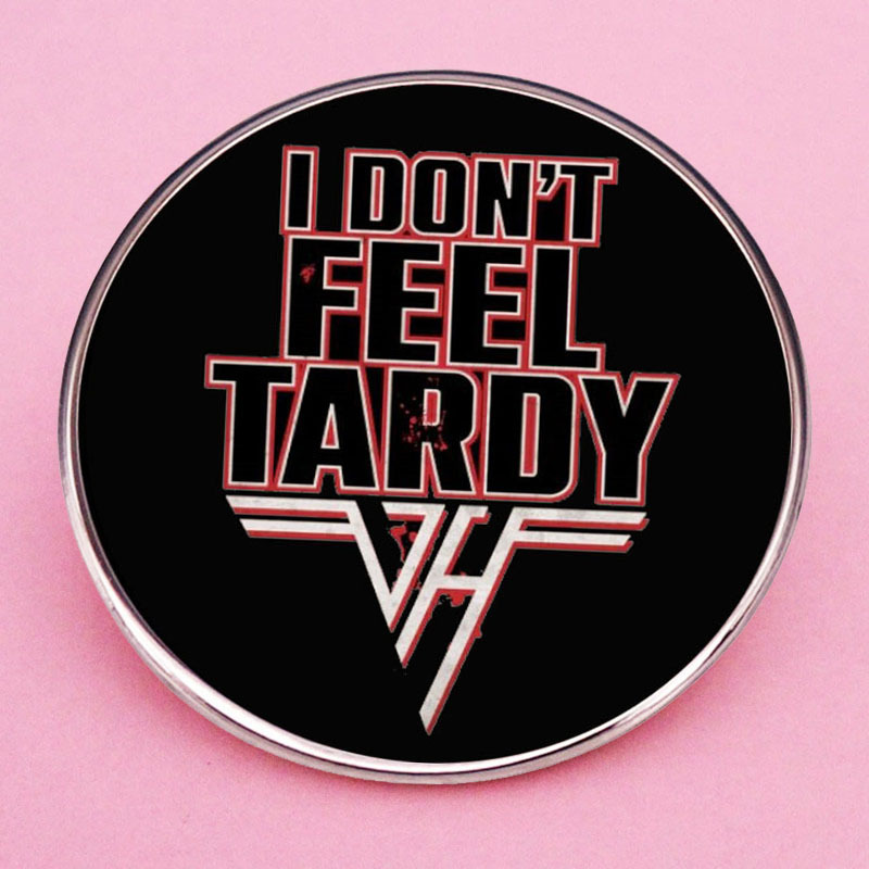 VAN HALEN VAN HALEN BROOCH 나는 늦은 록 밴드 핀 배지 액세서리를 느끼지 않는다