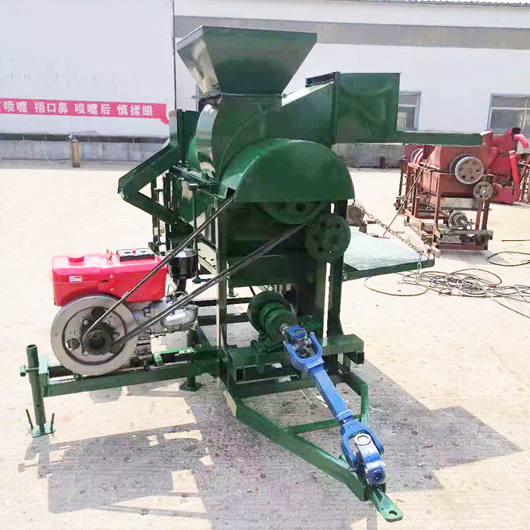 PTO版本玉米脱粒机柴电两用玉米打粒机广西猫豆脱粒机新型打谷机