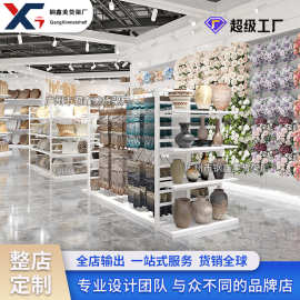 定制货架潮玩店谷子店家居用品店展示架整店中岛边柜展柜精品货架