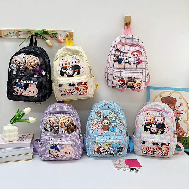 Cartoon school bag, cute card holder for early age, trend backpack for men and women for leisure, Amazon