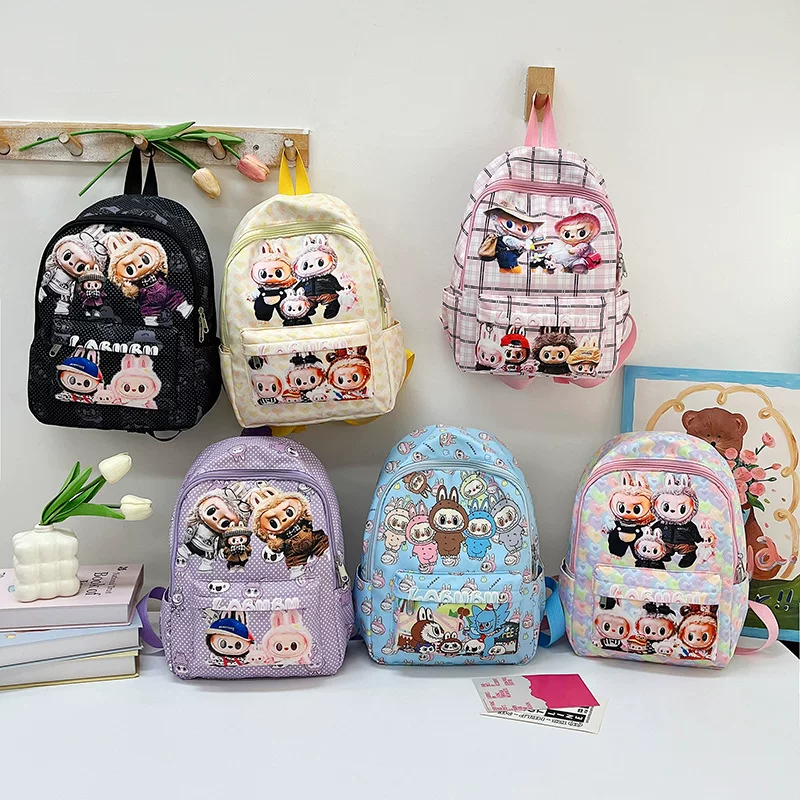 Cartoon school bag, cute card holder for early age, trend backpack for men and women for leisure, Amazon