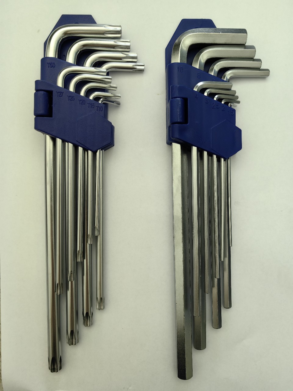 工厂热销9件套L型 9PC特长平头9PC特长梅花内六角扳手