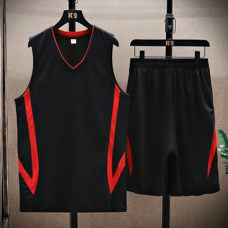 Summer Sports suit Men's Casual Sleeveless Basketball Clothes Quick-drying Breathable Running Vest Shorts Sportswear suit Summer Sports suit Men's Casual Sleeveless Basketball Clothes Quick-drying Breathable Running Vest Shorts Sportswear suit