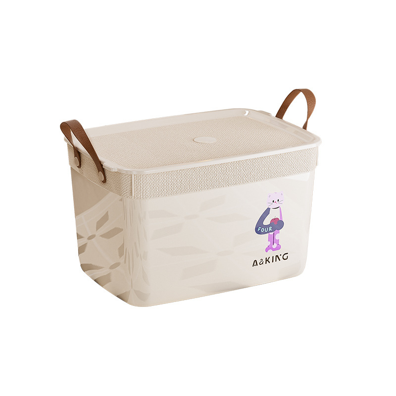 Caja de almacenamiento de artículos diversos de dibujos animados lindo, caja de almacenamiento de juguetes para bocadillos multifunción, artefacto de almacenamiento de ropa para el hogar