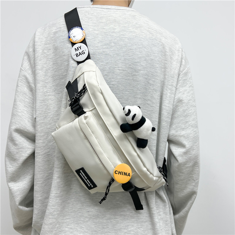 Japanese brand sports capacious retro chest bag