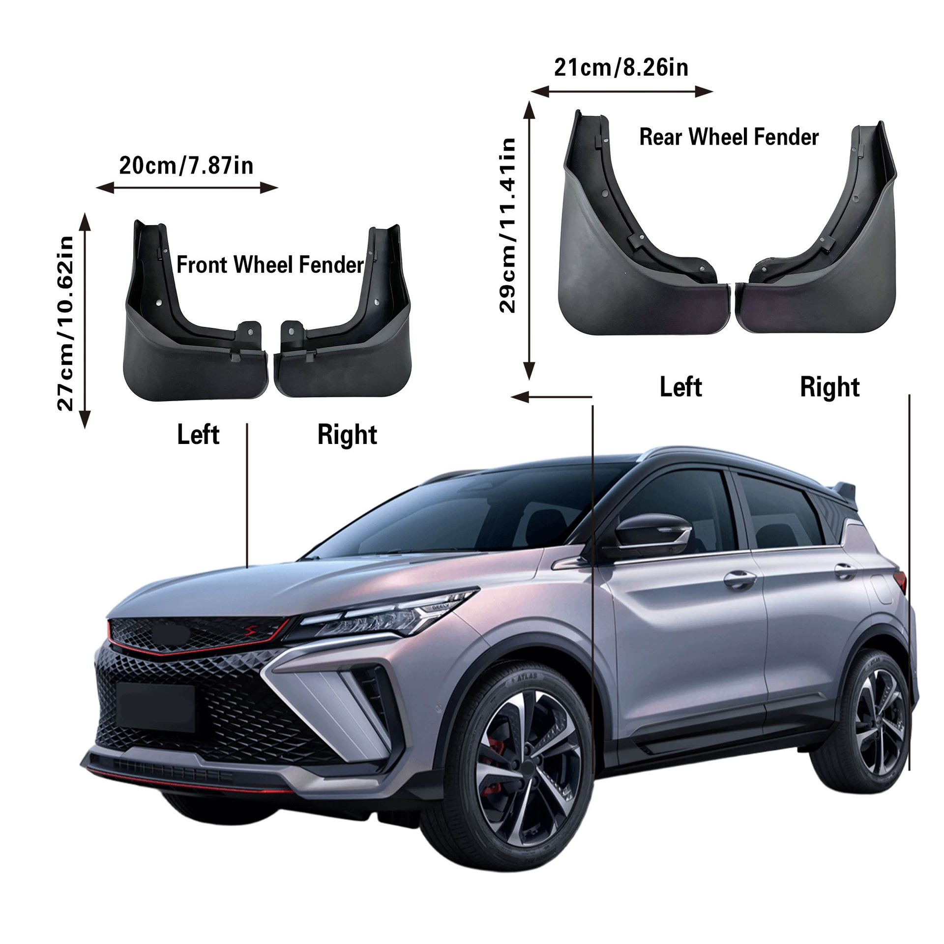 Подходит для Geely Binyue / Coolray 2022–2025, автомобильные крылья для колес