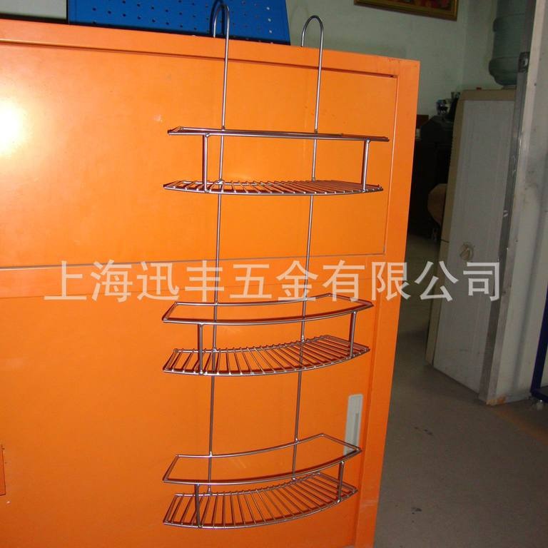 冰桶冰箱侧边铁质铁丝金属挂架收纳置物架广告宣传小台面架可移动