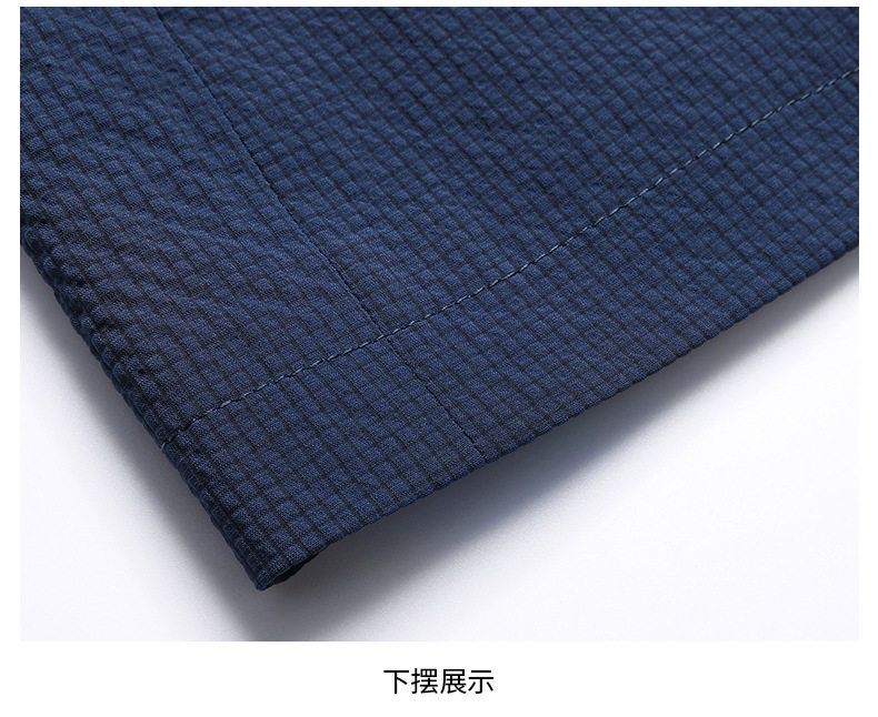 Áo vest nam dáng ôm mỏng nhẹ chống nhăn chống nắng dài tay một hàng hai cúc — Màu xám gạo, Xanh lam bảo, Xanh đậm, Xám xanh chi tiết 17