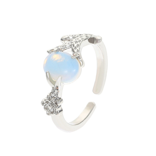 Stylish Women's Niche Bow-Knot INS-Style European & American Hand Jewelry Accessory: Elegant Open-End Ring for the Index Finger
