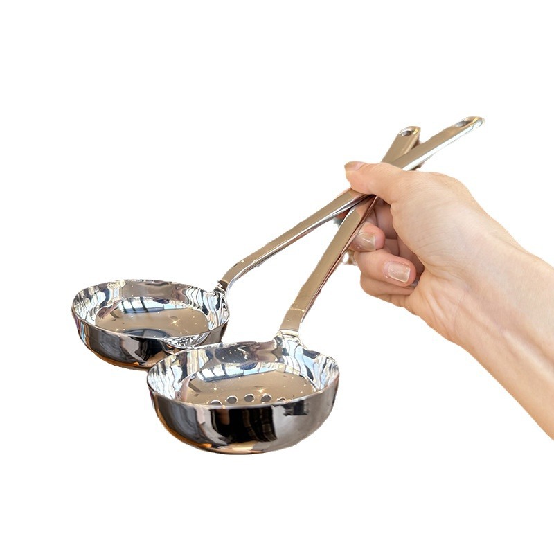 ¡Recomendado por el jefe! 18 / 10 cucharas de acero inoxidable cucharas caseras cucharas de mango largo cucharas de sopa