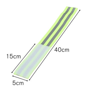Night Run Riding Reflective Wristband Armband Size Adjustable 15cm Velcro Night Safety Bracelet Belt