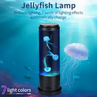 Креативная новая лампа-медуза USB, красочная светодиодная лампа, меняющая цвет, домашняя атмосфера, ночник, украшение для рабочего стола, лампа-медуза, оптовая продажа