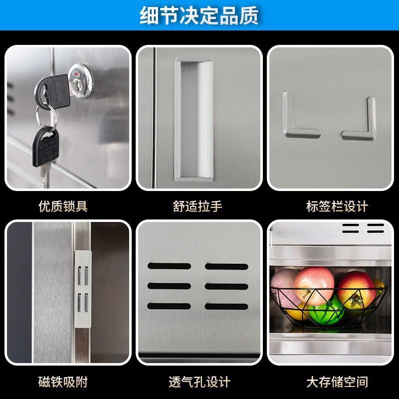 Canteen cupboard stainless steel multi-door locker staff lunch box sideboard with lock school restaurant plate cabinet shoe cabinet